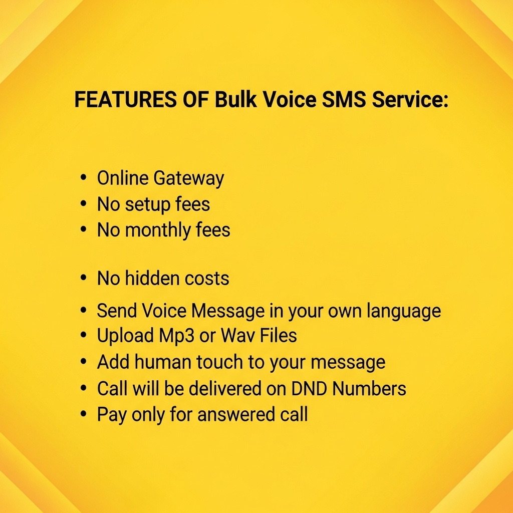 Best Bulk Voice SMS Company